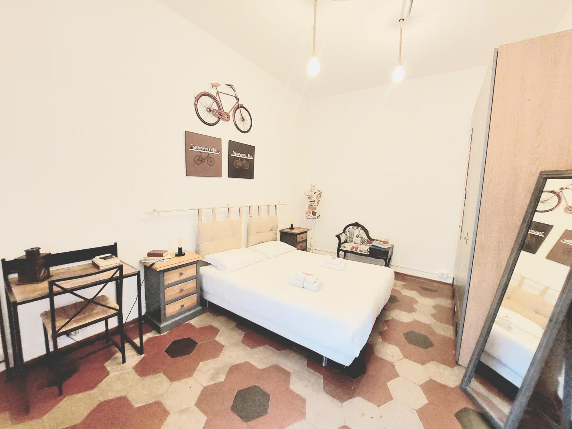 Trastevere In Bike - Con Wi-Fi E Ac Roma Dış mekan fotoğraf
